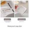 LIEI No-Drill Double-Layer Suction Cup Soap Dish