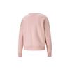 Puma Ess Sports Casual Color Block Logo Round Neck Pullover Sweatshirt Women Sweatshirt Pink 531382-15