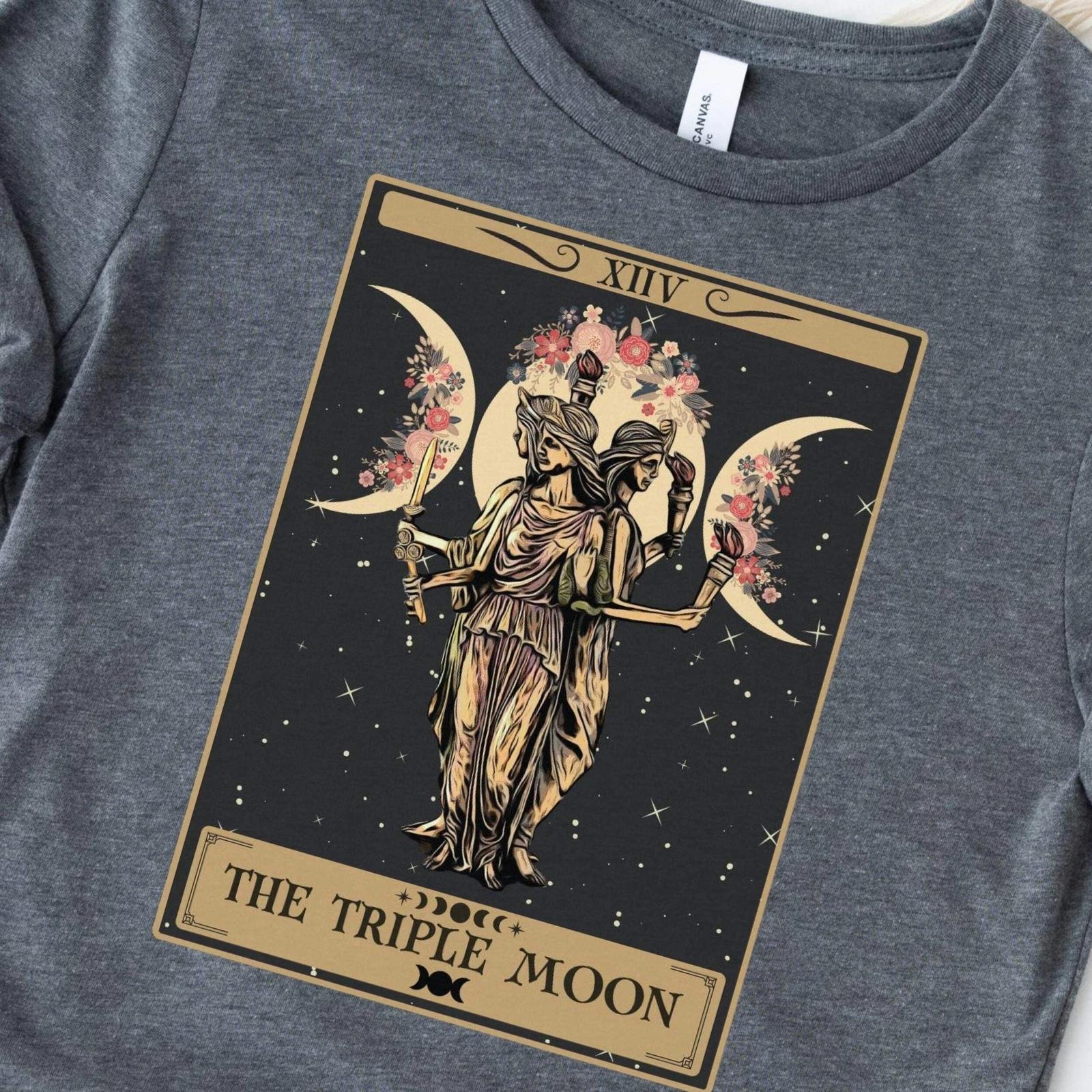 Triple Moon Shirt, Hecate Goddess 3XL