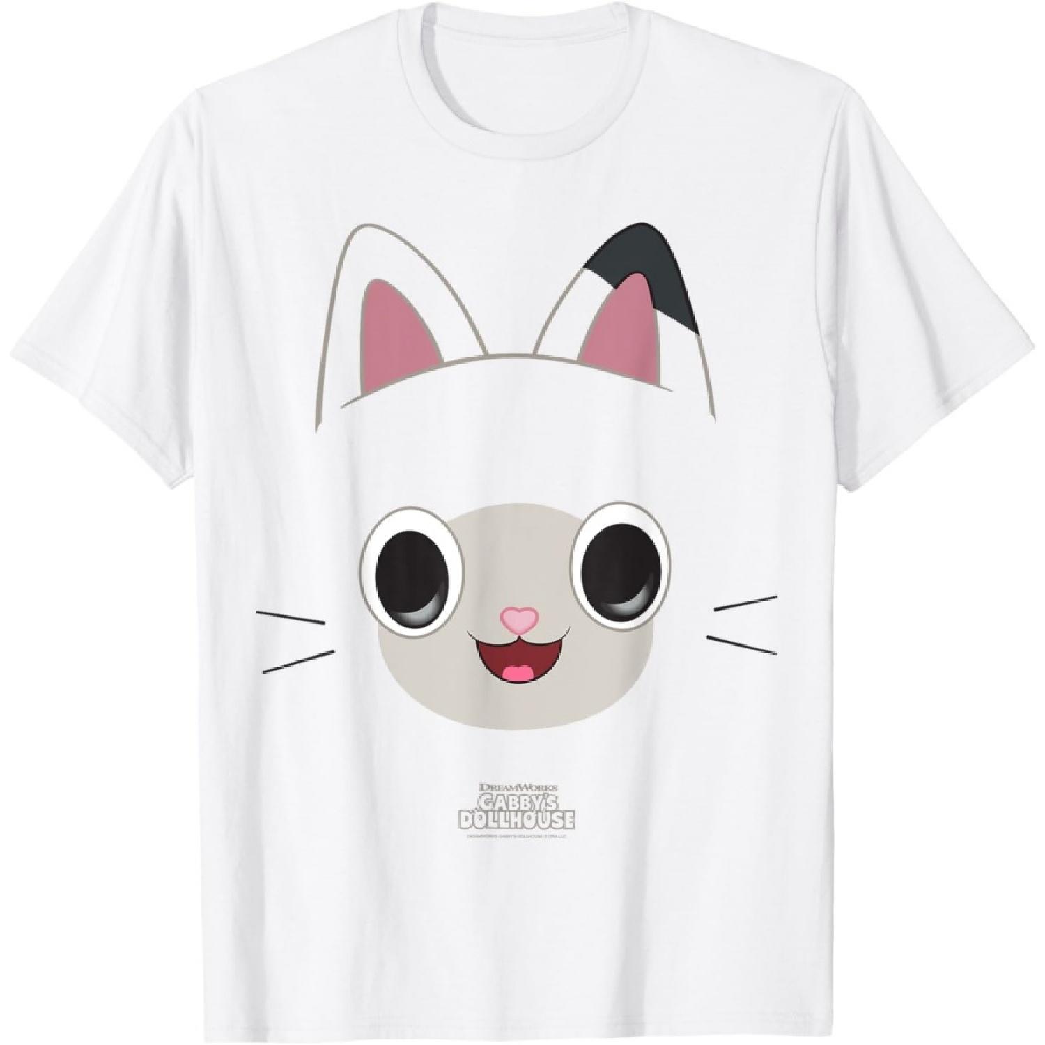 DreamWorks Gabby’s Dollhouse Pandy Paws Big Face Halloween T-Shirt XXXXXL белый