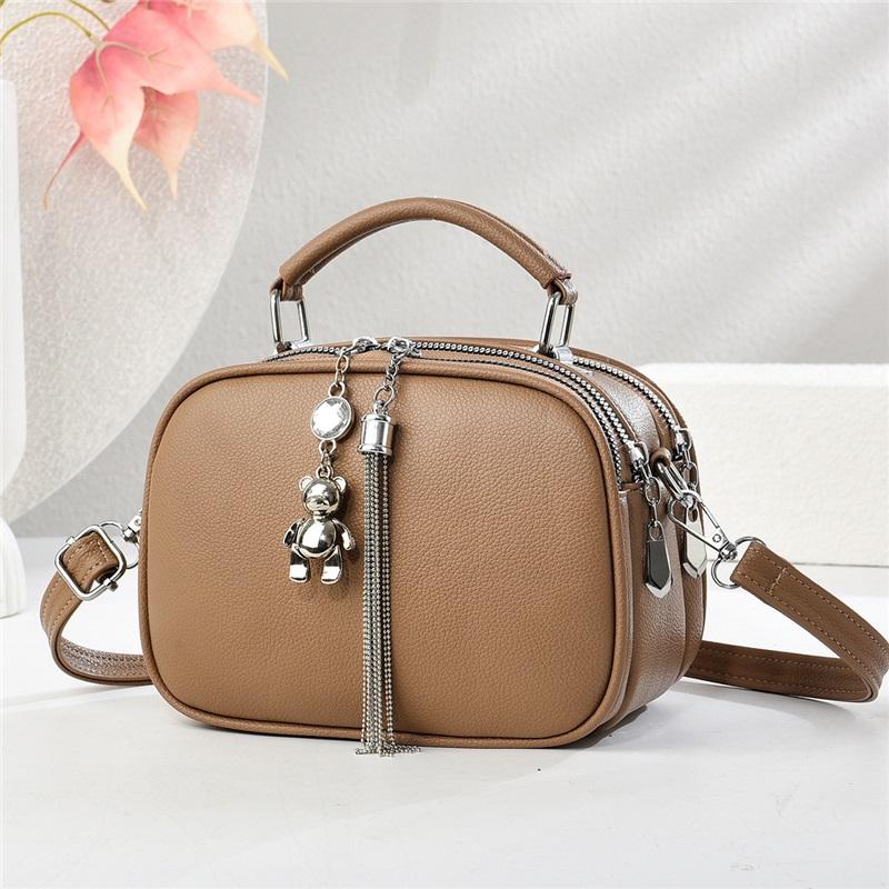 Fashion Chic All Match Small Women Handbag Portable Hand Carry Multiway Single Shoulder Crossbody Daily Casual Bag