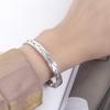 Simple Bracelet Men And Women Couple Bracelet Electroplated Thick Rhodium Gold Jewelry