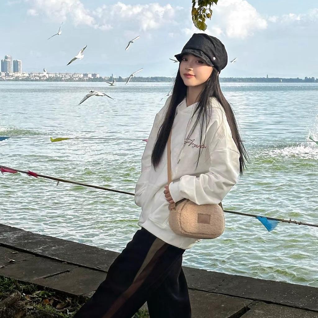 New Lee Fabric, PU Crossbody Bag Regular Women's Khaki LE240097M-306