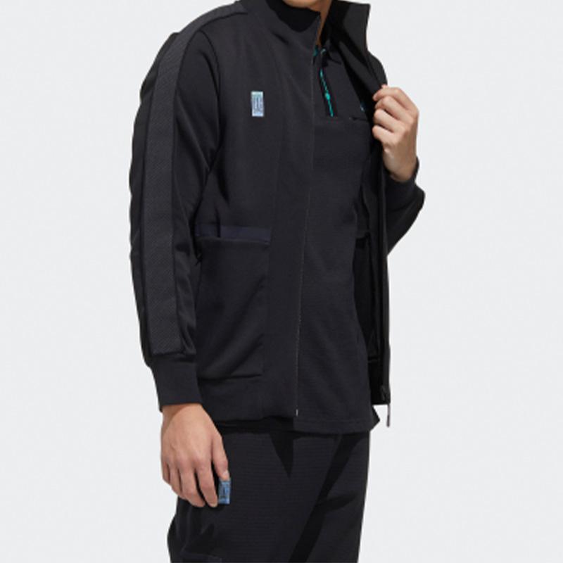 Adidas Sports Jacket Men Outerwear Black FM9344