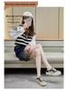 2025 Summer Women's Korean Style White Sneakers: Height Increasing, Breathable, Trendy Skateboard Shoes