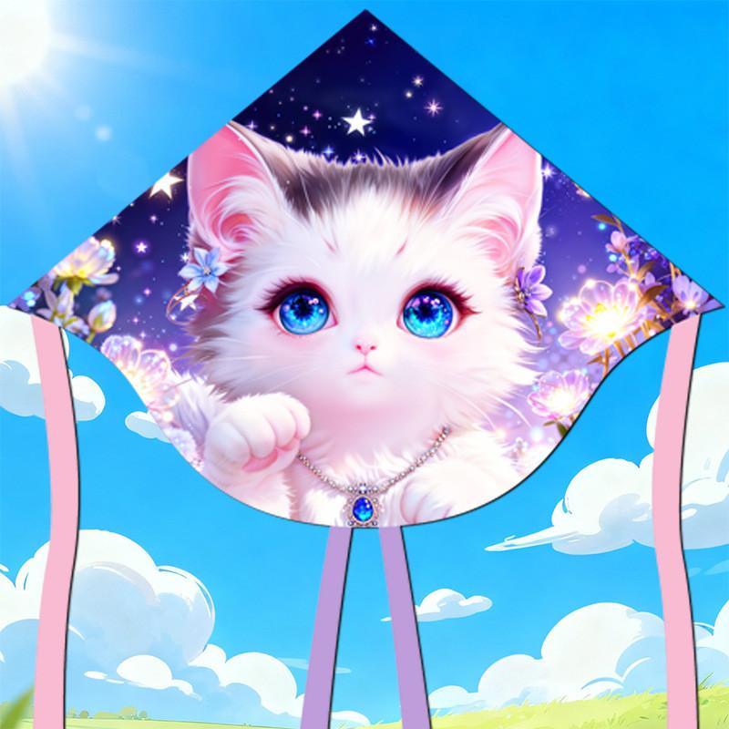 Latawiec Zwierzę Pies 3D Poliester Trójkątny Latająca Zabawka Do Rekreacji Na Świeżym Powietrzu