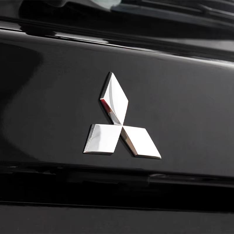 1 szt. Emblemat na przednią maskę samochodu do Mitsubishi Outlander, Tylna klapa, Logo bagażnika, Akcesoria samochodowe, Lancer 9 10, Pajero L200 EX ASX,