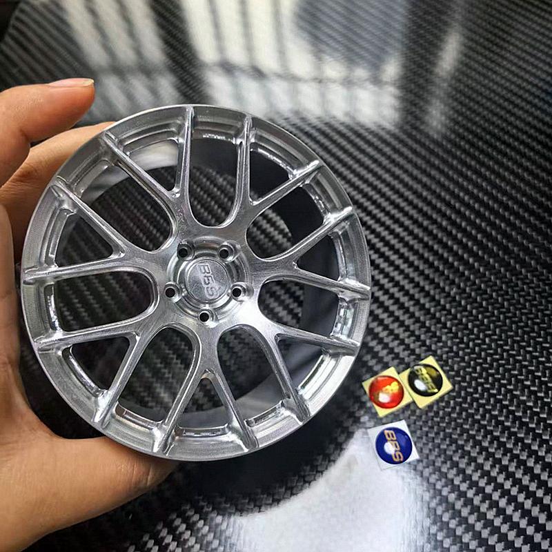 Metal Mini Road Wheel Rim, RAYs Aluminum Alloy Forged Refitting Wheel Model Modified Ornaments Desktop Display