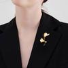 Brooch Magnolia Branch Design Lapel Brooch Pin Sweaters Collars Hats Bags Coats Scarves Badge Versatile Accessory