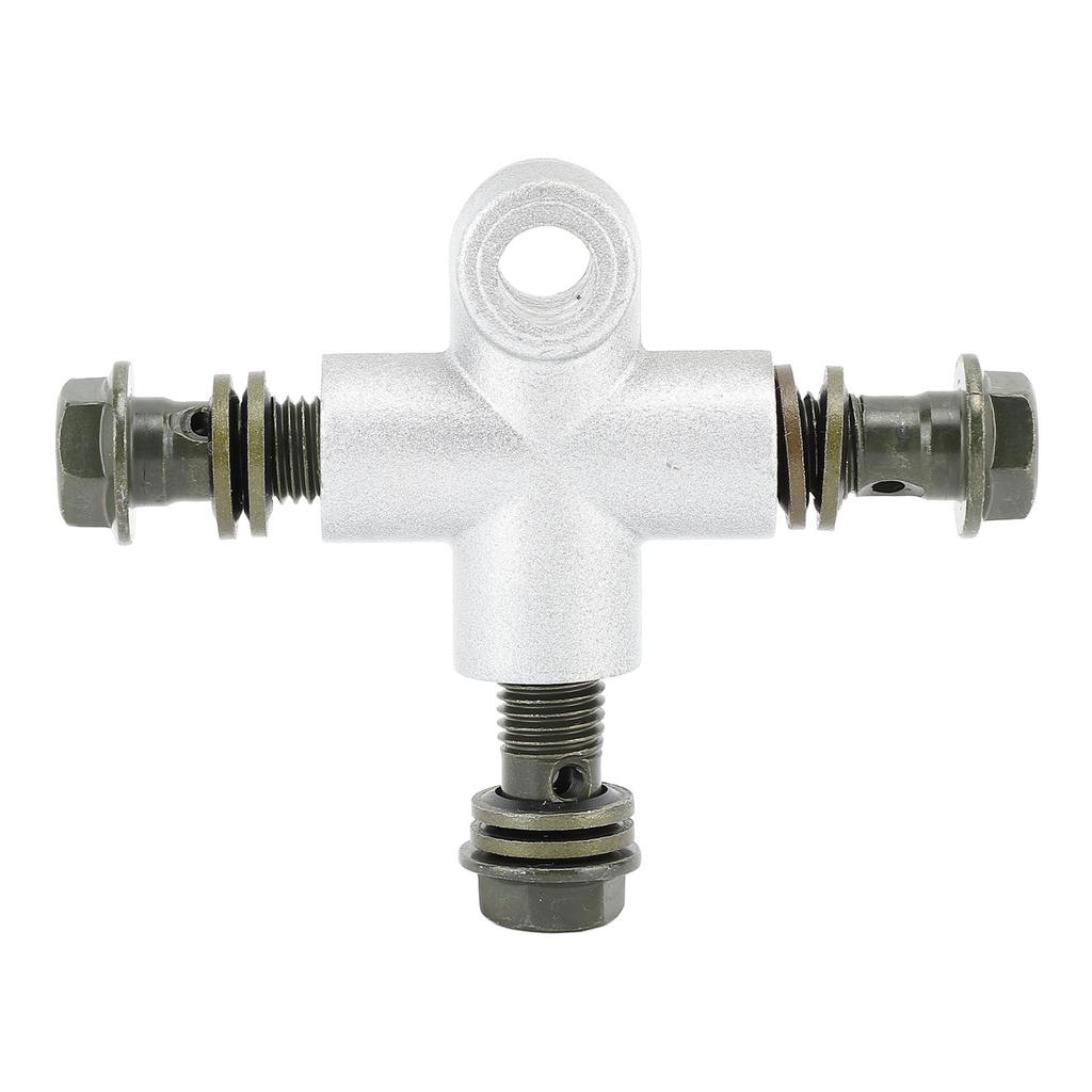 ATV Front Hydraulic Brake T Connector Coupler Brake Line 3 Way Banjo Adapter Tee Connector for ATV UTV MINI BIKE GO Kart