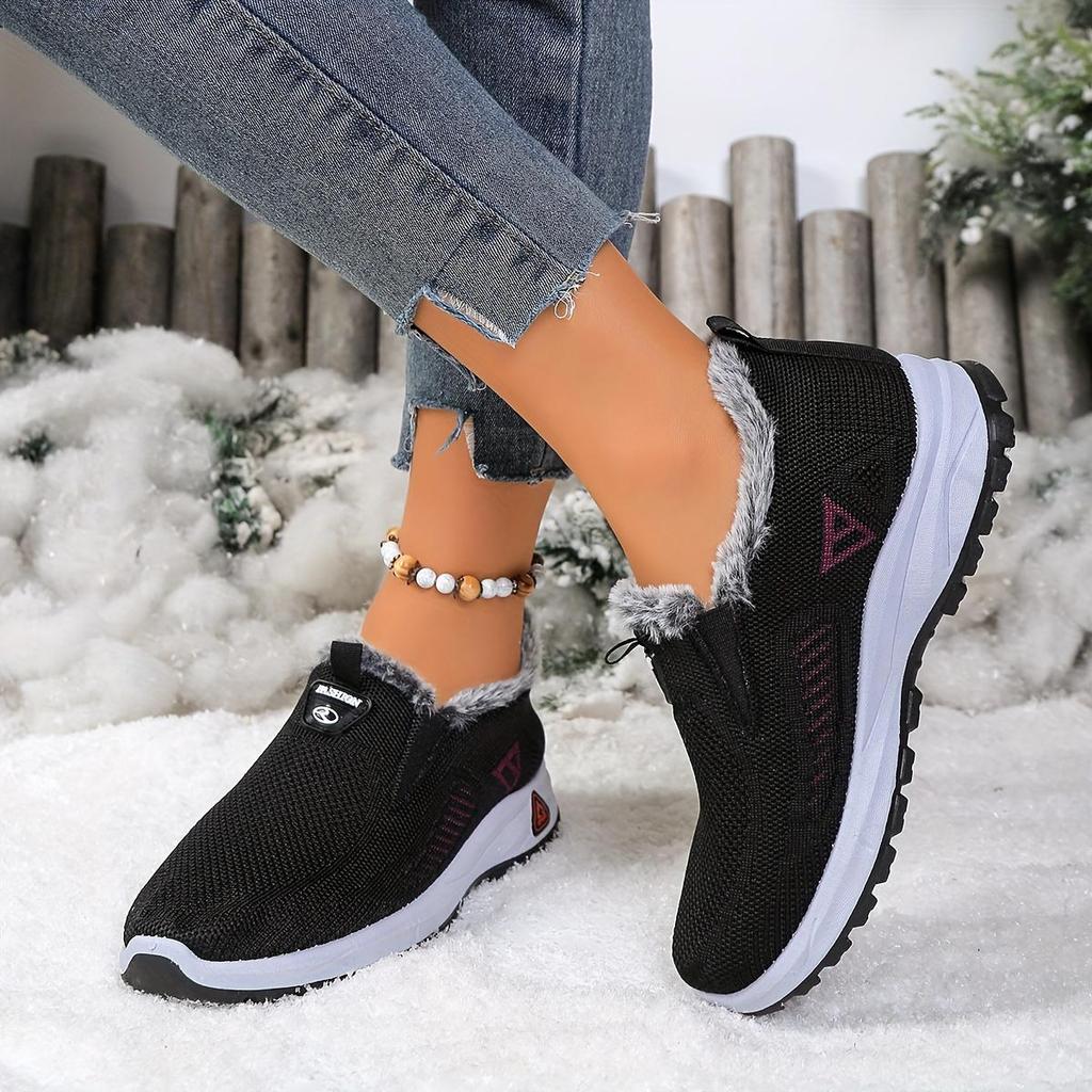 Women's Winter Snow Boots Thickened Fleece-Lined Warmth Comfortable Casual Shoes for Cold Weather, Winter Boots