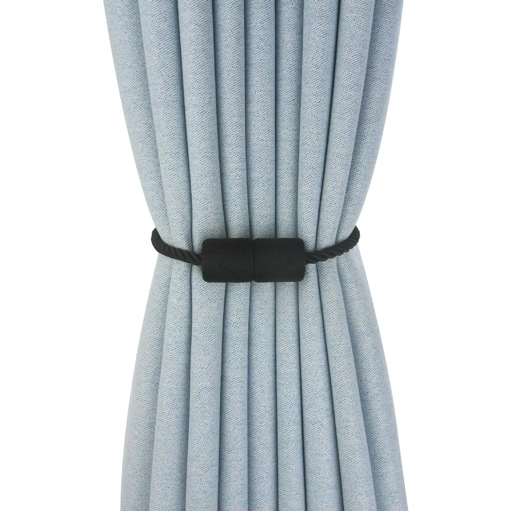 1Pc Columnar Curtain Rope Tiebacks Magnetic Hanging Ball Curtains Holdbacks Buckle Clasp Curtain Holder Clip Accesorios Cortinas