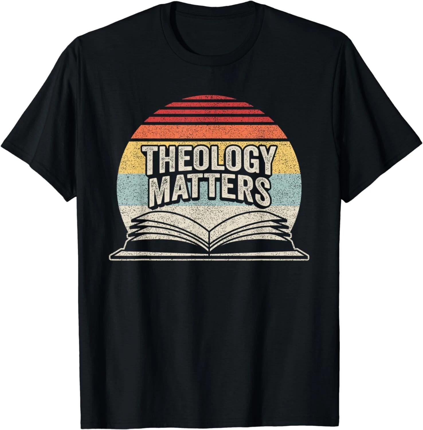 Retro Vintage Theology Matters Reformed Chris Gift Unisex T-Shirt S