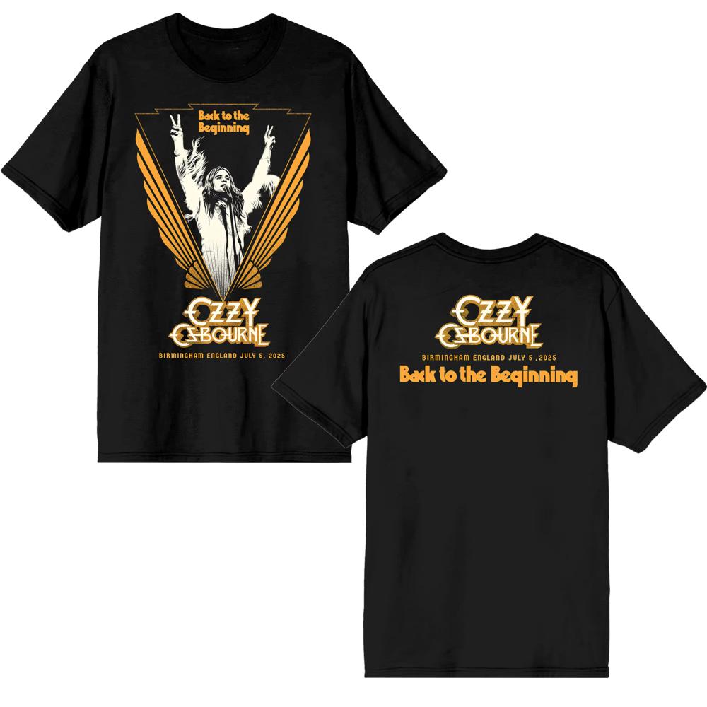 Black Sabbath and Ozzy Osbourne Back To The Beginning Merch Event Tee with Lineup Men Women TShirt Ins Y2k New Brand New Style