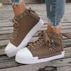 Spring/Autumn Casual Shoes Trainers Walking Skateboard Lace-up Femmes Women Retro Fashion Sneakers Denim High Gang Canvas Shoes