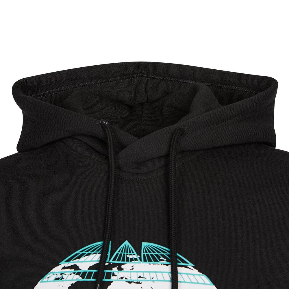 Adidas Pánská ležérní mikina s kapucí s potiskem loga Originals Trefoil Černá HF4902