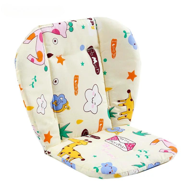 Baby Cushion for High Chair Stroller Seat Cushion Cute Soft Double-Sided Thick Cushion Breathable Stroller Accessories