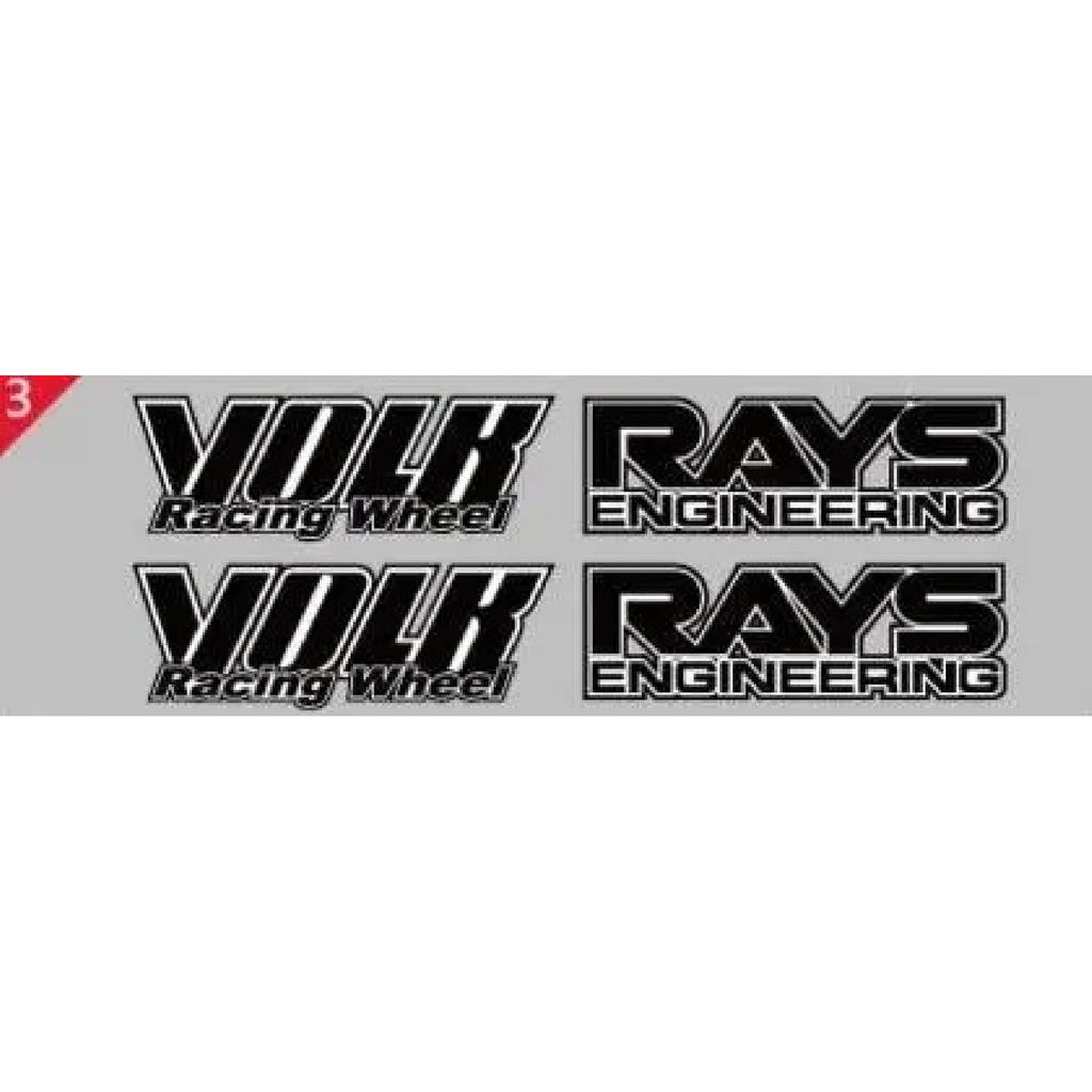Volk Rays Autostyling Klasický Dekorativní Vinylový Ráfek Kreativní Sada Samolepek pro RAYS Volk Racing TE37 TE37 SL TE37C