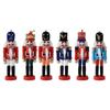 1/3/6Pcs Desktop Decor 12Cm Miniatures Nutcracker Puppet Ornaments Cartoon Walnuts Soldiers Band Doll Pendant Christmas Gift