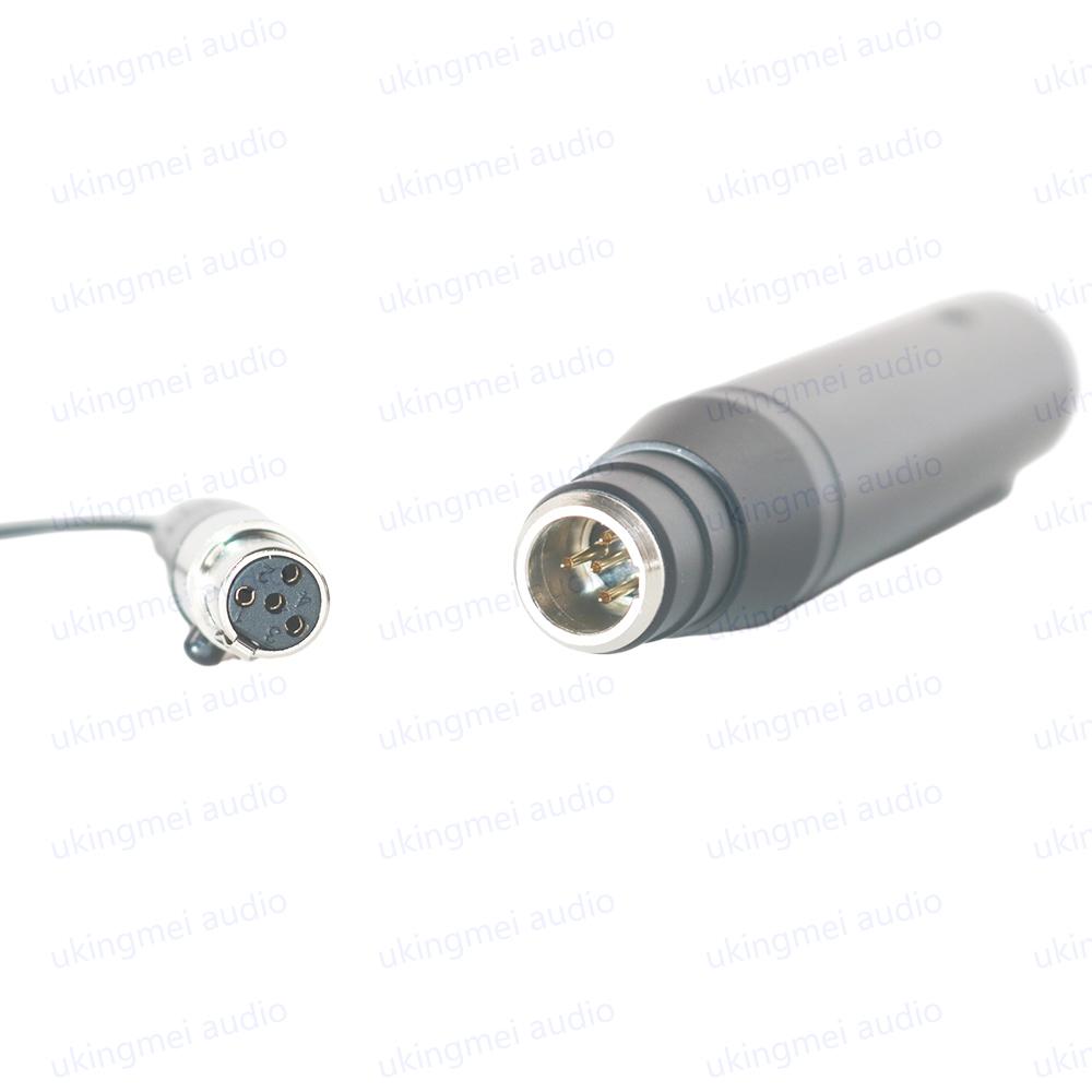 TA4F 4Pin Mini XLR To 3Pin Male XLR Adapter for Shure Condenser Lavalier Microphone Phantom Power 48V Connector Connect To Mixer