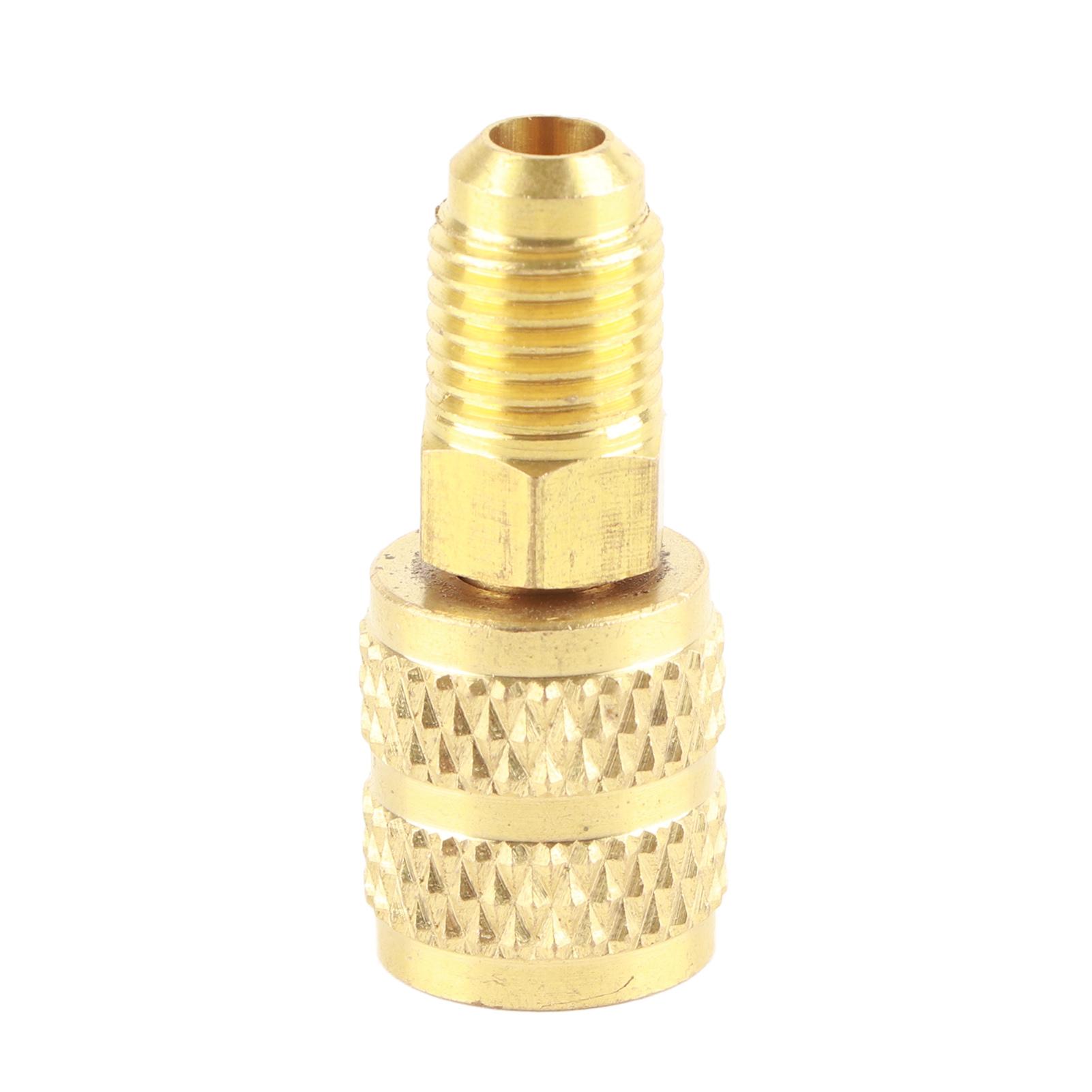 

R410A A/C 1/4inch Male SAE to 5/16inch Female SAE Adapter HVAC Hose Connector R410A HVAC Adapter R410A Air Conditioner Adapter 1/4 золотой