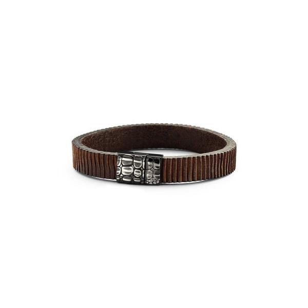 Frank1967 Florence 3 Leather Bracelet Dark Brown 7Fb-0277