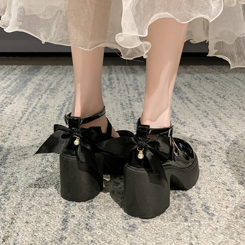 Mary Jane Pumps for Women Girls Fashion Brand New Chunky Heel Wedding Dress Shoes Spring New Pumps Classic Double Buckle