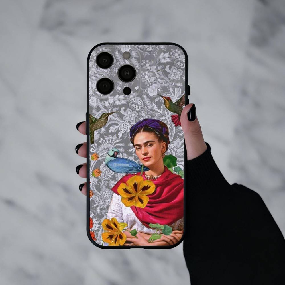 F-Frida-A K-Kahlo-g A-Art  Phone Case For iPhone 17pro, 16,15,14,13,12,11 X XR Plus,Others Soft Black Cover