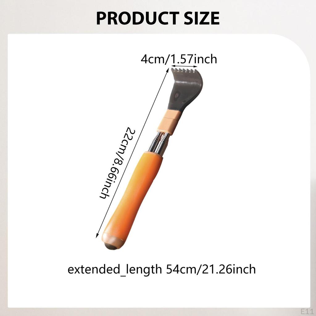 Rückenkratzer Massagegerät Edelstahl Ausziehbar für sanftes Kratzen