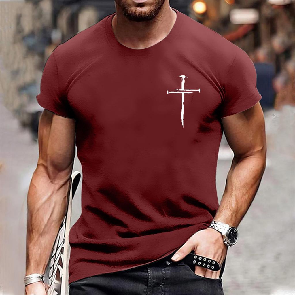 Top alla moda estivo a maniche corte con colletto assorbi-sudore e stampa retrò