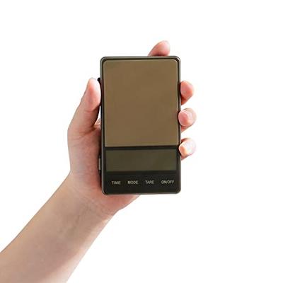 Watchget Pocket Digital Scale, Compact Coffee Scale, Portable Scale, 0.1g-1000g Precision, 0.1g Increments, with Lid, Portable for Outdoors and Campin