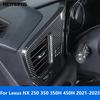 Side Front AC Air Vent Outlet Cover Trim For Lexus NX 250 350 350H 450H - 2024 2025 Carbon Fiber Accessories Car Styling