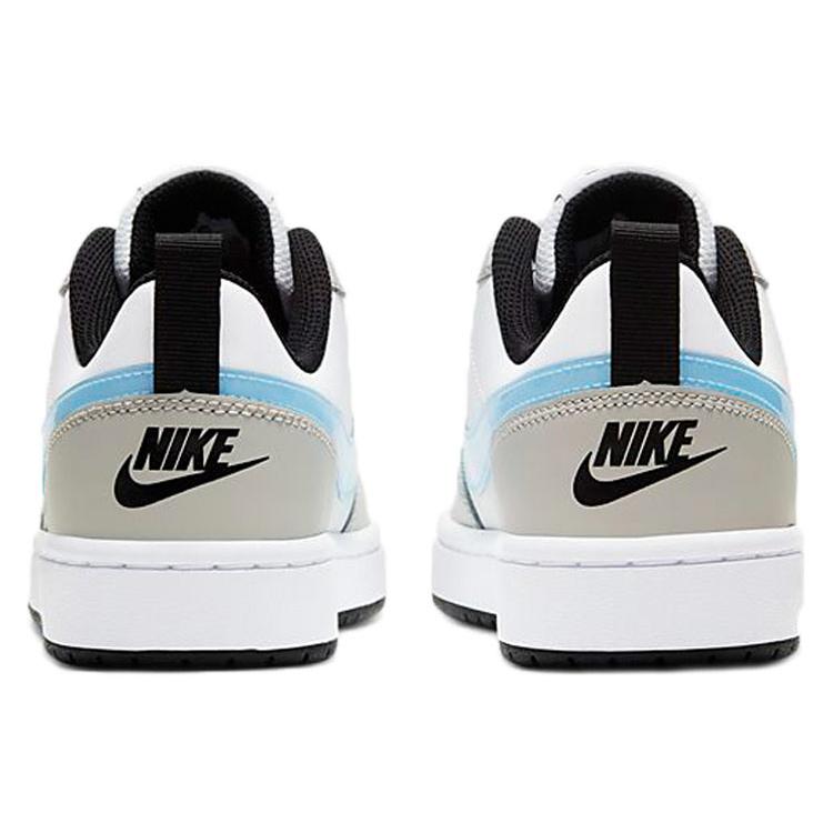 New Nike Court Borough Low 2 'Blue Brown White' GS CW1624-100