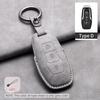 Leather Car Key Case Cover Holder Keychain Shell for Ford Fusion Mondeo Mustang F 150 Explorer Edge Focus 3 2016 2017 2018
