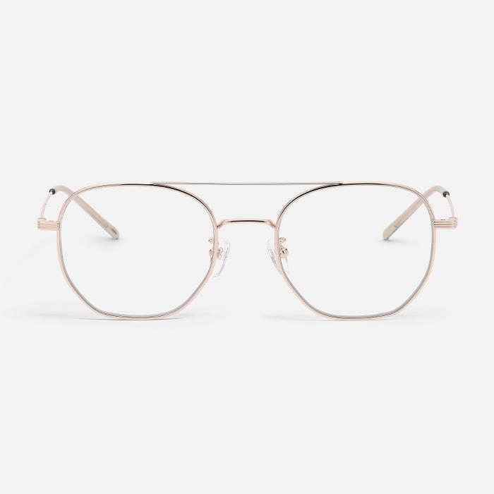 Byumaeb Hey_Full Titanium Ultra-Lightweight Double-Bridge Polygon