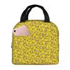 Yellow Classic Rubber Duck Insulated Lunch Bag for Women Kids Leakproof Food Boxes Thermal Lunch Box Tote