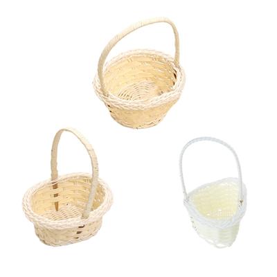 Stylish Storage Basket Wicker Basket with Handle Flower Girl Baskets for Home