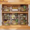 2025 Year Kitchen Rack Under Sink Storage Rack Floor-to-ceiling Tiered Cabinet Countertop Seasoning Drawer New