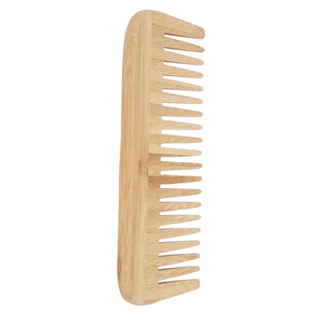 Wide Tooth Comb Flexible Structure Safety Eco Friendly Portable Wet Hair Comb Bamboo Comb for Home Travel