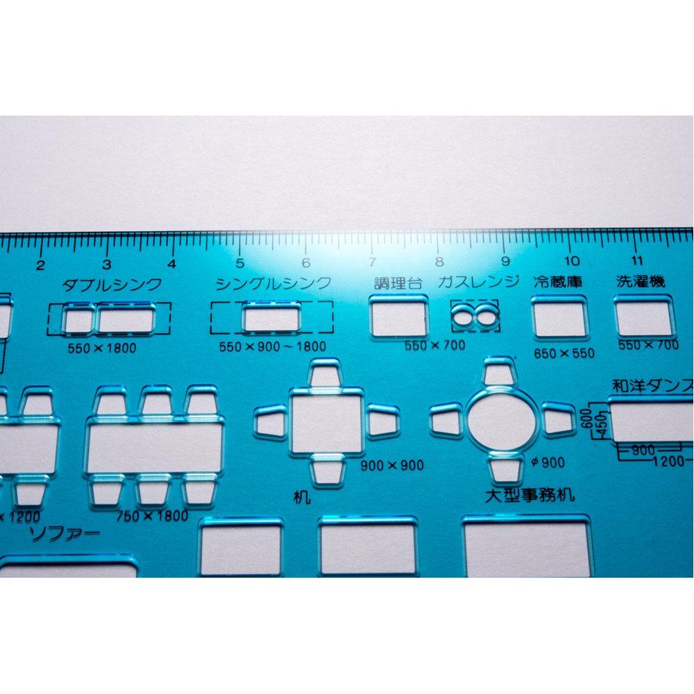 STAEDTLER Template Indoor Layout Ruler 1 sheet 976 07