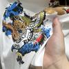 Summer Short-sleeved T-shirt Men's Breathable Soft Top Embroidered Print Casual T-shirt
