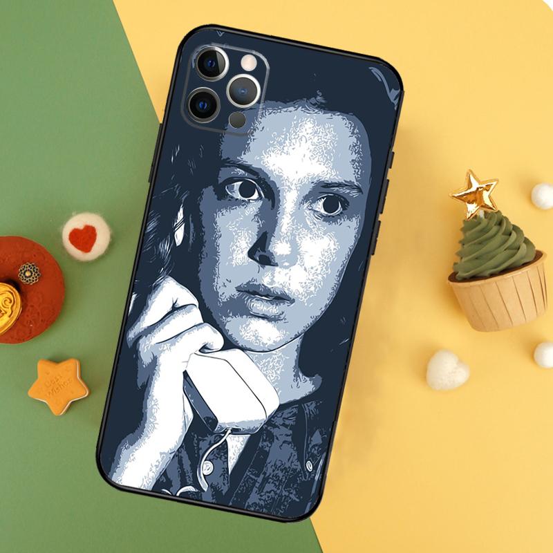 Millie Bobby Brown Funda For iPhone 11 12 13 14 16 15 Pro Max Mini XS Max X XR SE2 7 8 14 16 15 Plus Phone Case