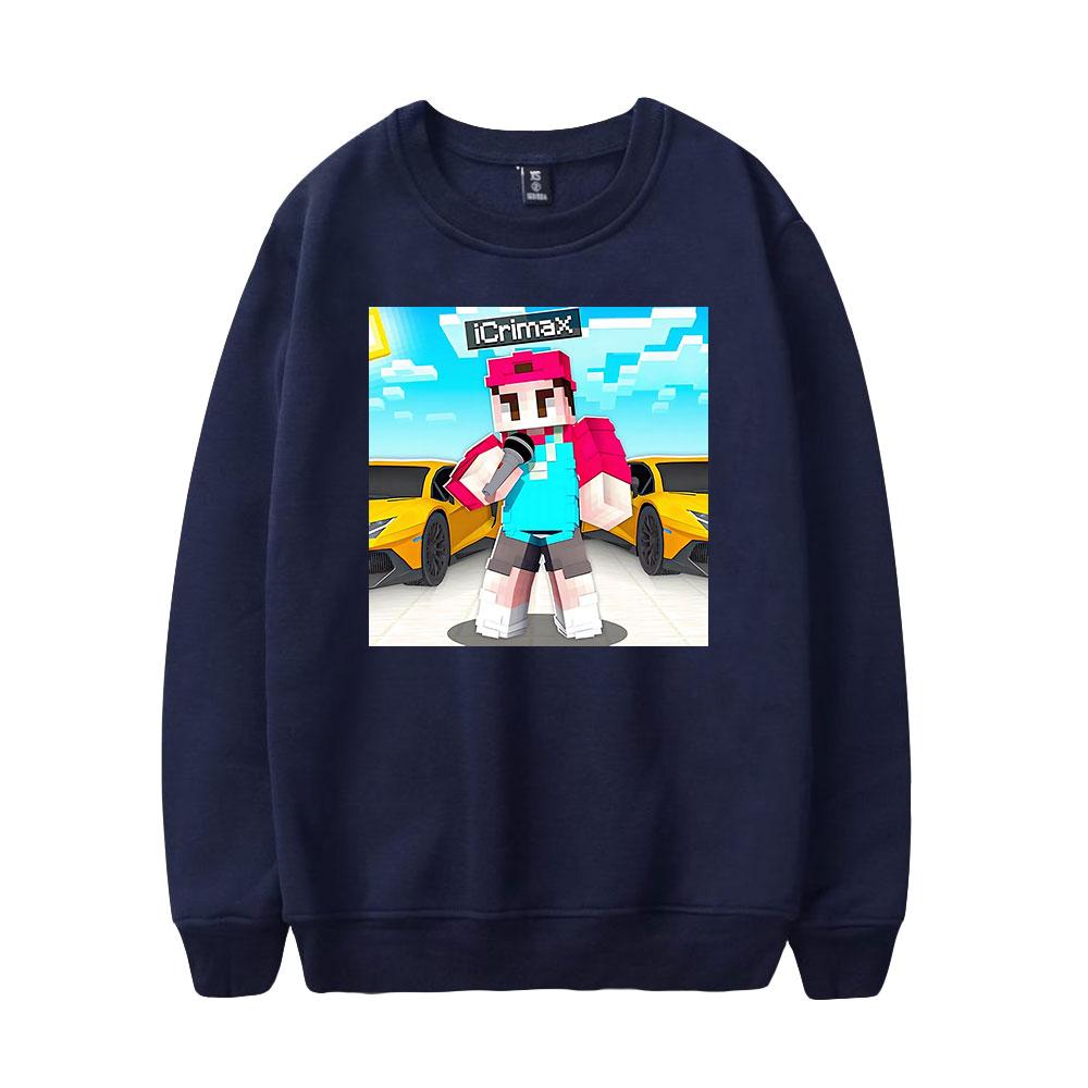 Icrimax Round Neck Sweater Men/Women Kawaii Hoodie Streetwear Sweatshirts Fashion Tops Casual Teenager Cloth