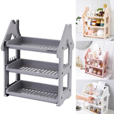 Small House Rack Kuchyňská linka Třívrstvý stojan na koření Stolní úložný stojan