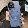 The new non-slip corrugated is suitable for Apple 15promax mobile phone case, and the new iPhone 15 magnetic protective case.