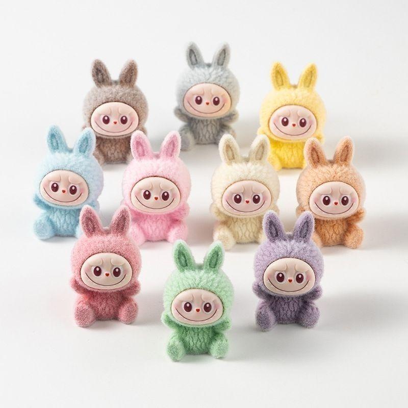 

Плюшевая сидячая поза, Холст, Настольные аксессуары, Фигурки, Украшения на консоль автомобиля, Плюшевые игрушки Лабубу 10pcs