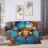 Warm Soft Blankets Decorative One Anime P-Pieces  Throw Blanket  Flannel Bedspread For Outdoor Pattern Sofa Bed Cover