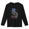 Fischer Tarnung T-Shirt Barschfisch Angler für Herren vintage Gewaschen Dehnbar Bequem Stilvoll Grafik Weich Streetwear