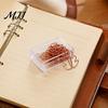 Rose Gold Desk Accessories 10PCS Metal Paper Clips, Decorative Cartoon Shape Durable Fasteners Bookmarks, Creative Documents Organizers for Office And