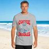 Coffee Doodles Retro Dog Lover Graphic T Shirt Hipster T Shirts Short Sleeve Y2k Fun Tops Beach Cotton Oversize Tees